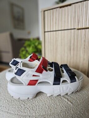 Fila Disruptor II Platform Sandals - Women's Size 8